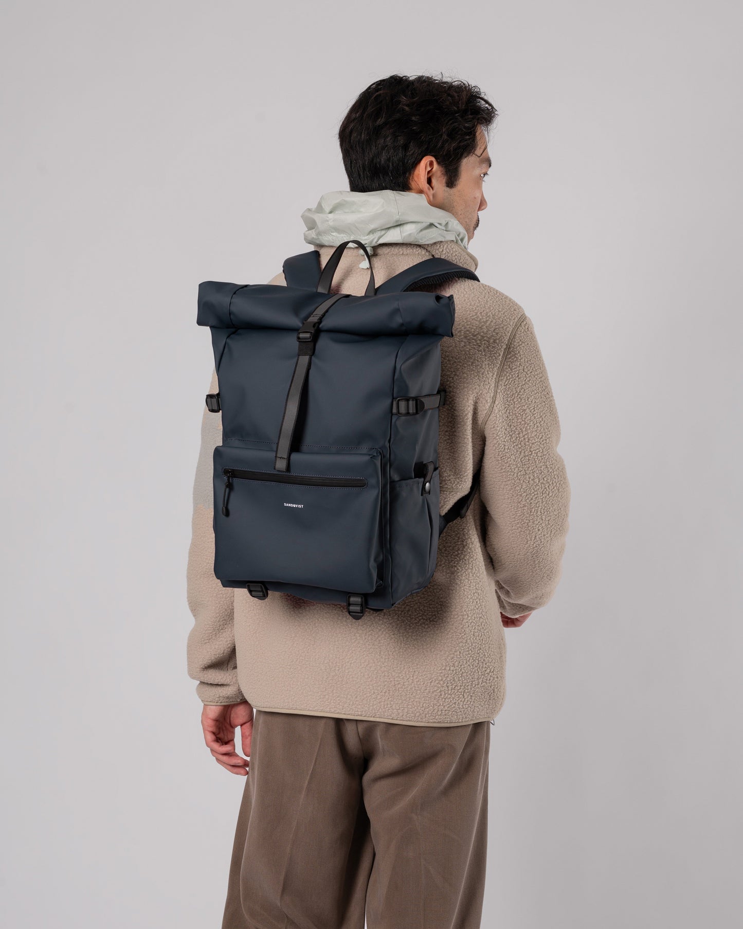 Sac à dos imperméable en matière recyclée | Marine "ruben 2.0 navy"
