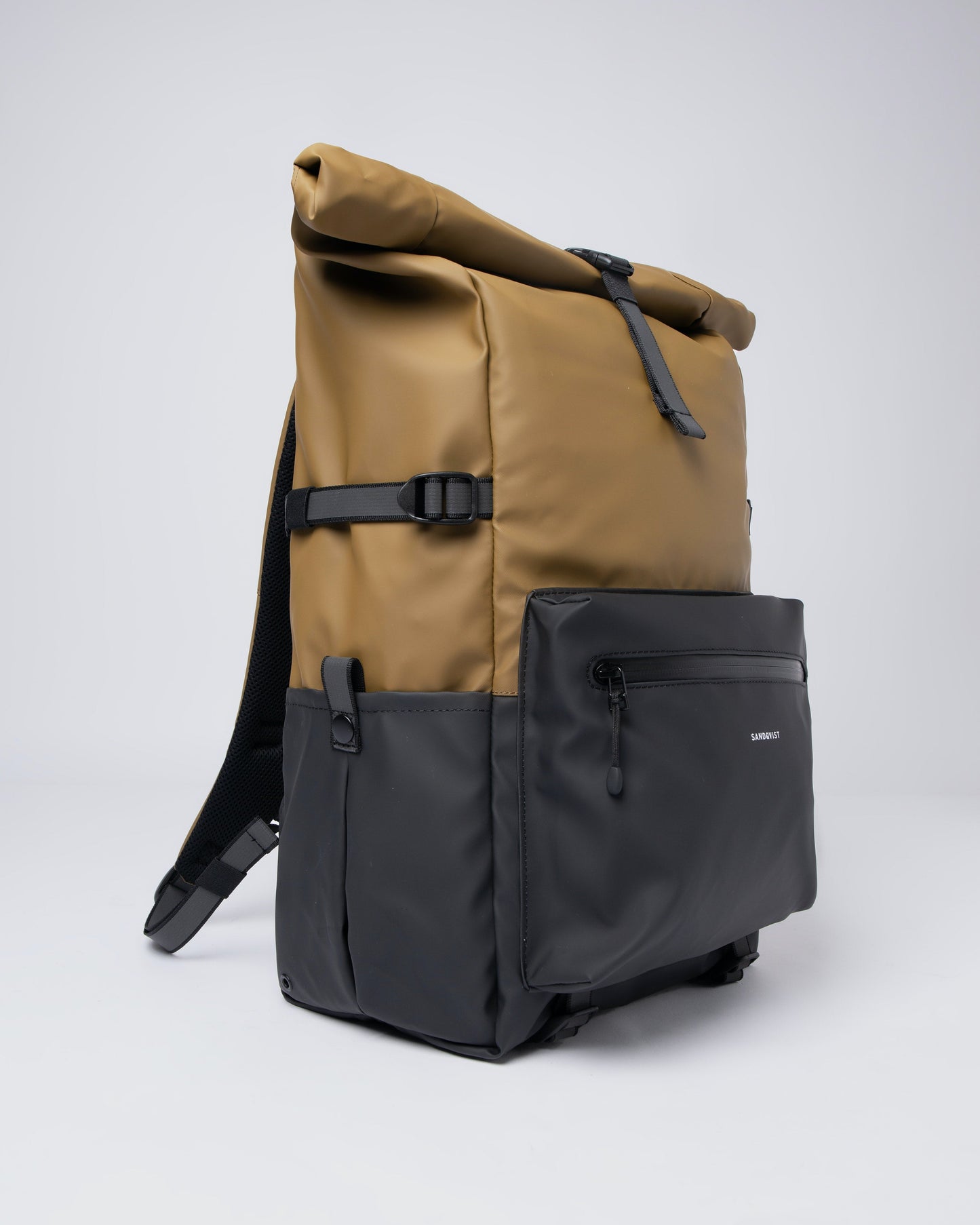 Sac à dos imperméable en matière recyclée | Gris et marron "ruben 2.0 multi marsh yellow"