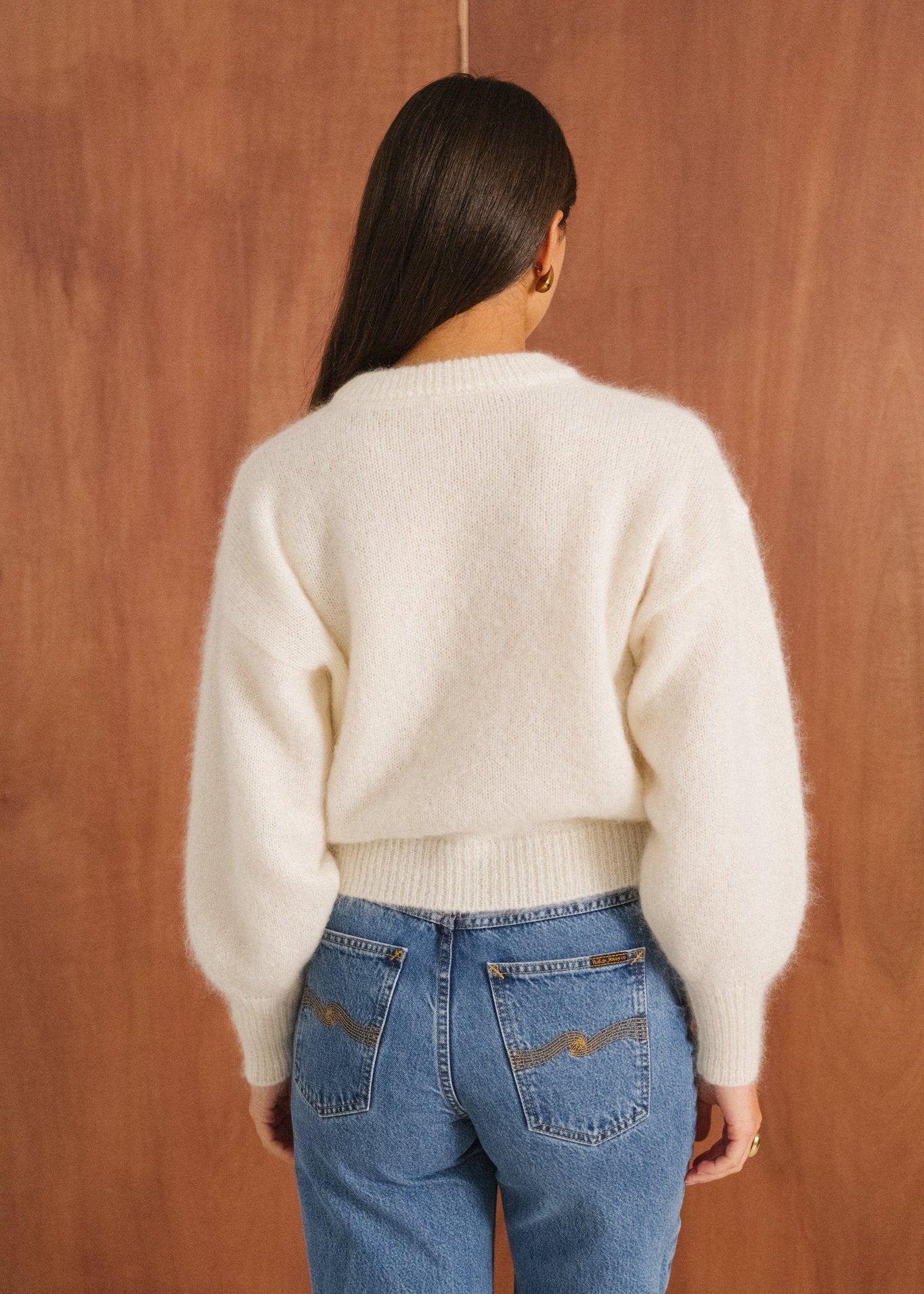 Pull en mohair certifié |  écru "Séréna"