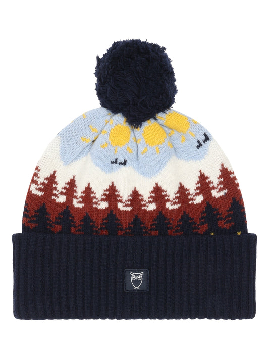 Bonnet en laine certifiée | multicolore "faroe island beanie"