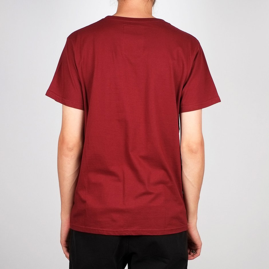 T-shirt bordeaux en coton bio - stockholm