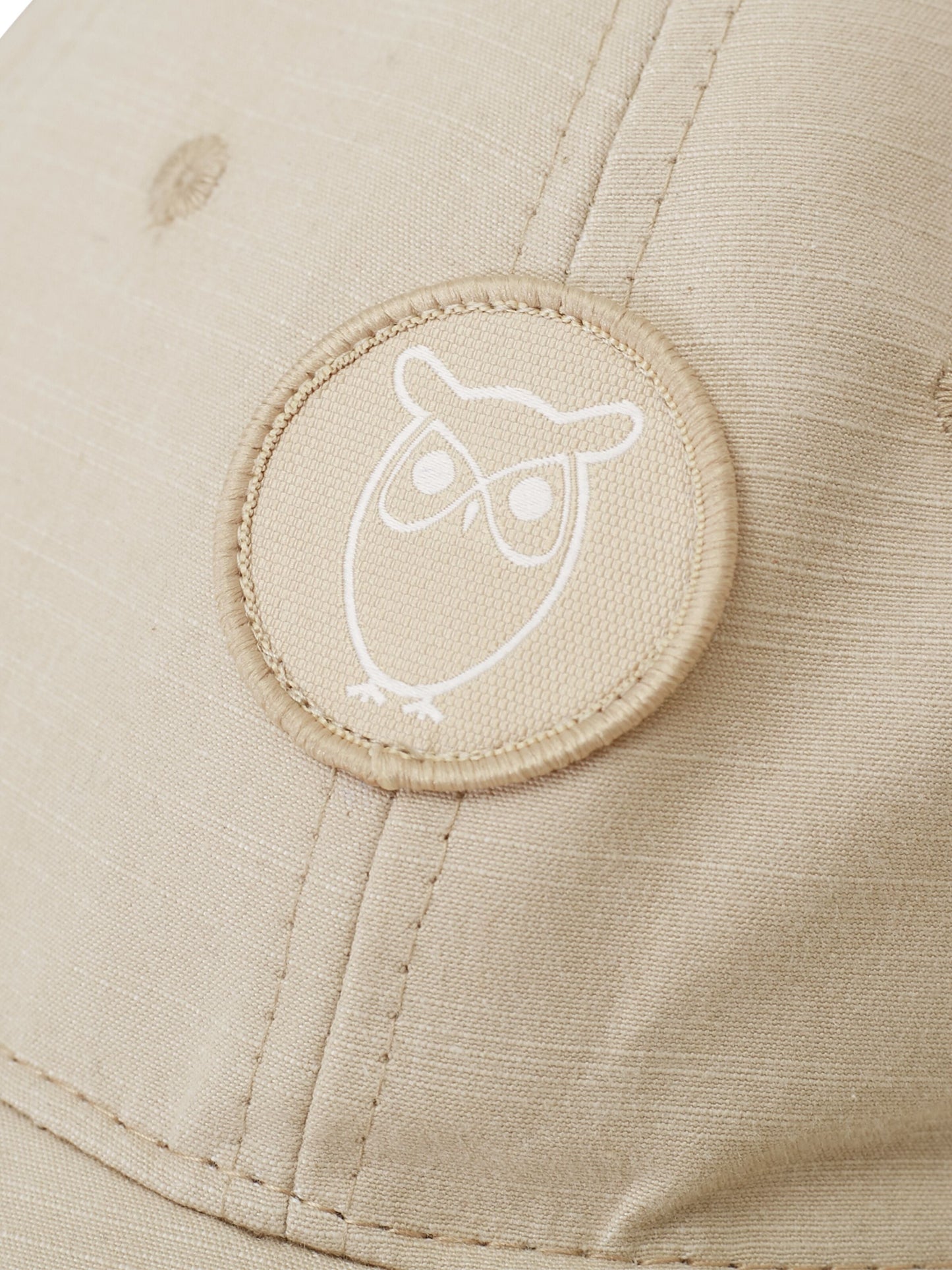 Casquette en coton bio | beige "slub yarn baseball cap light feather gray"