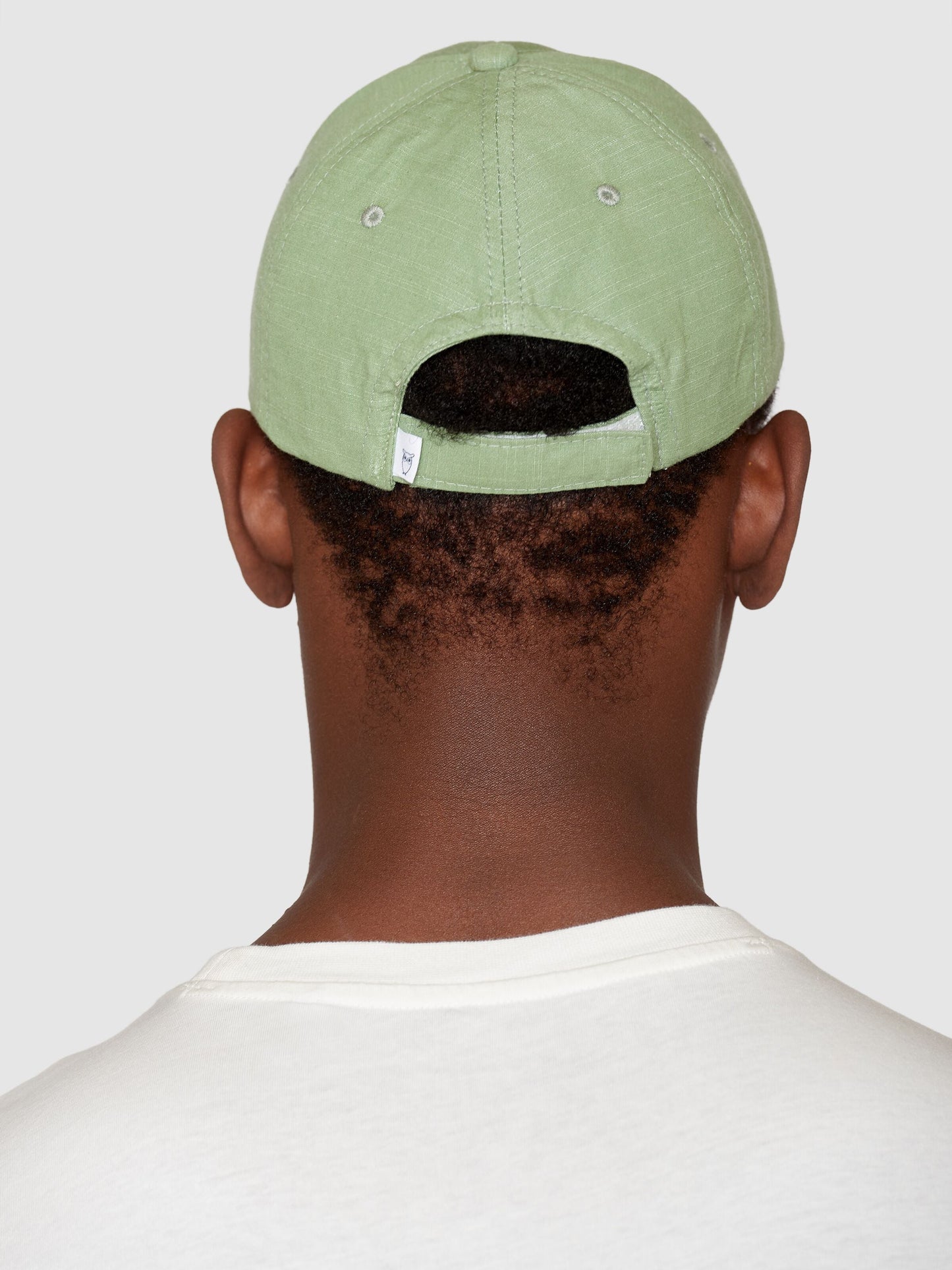 Casquette en coton bio | vert "slub yarn baseball cap shale green"