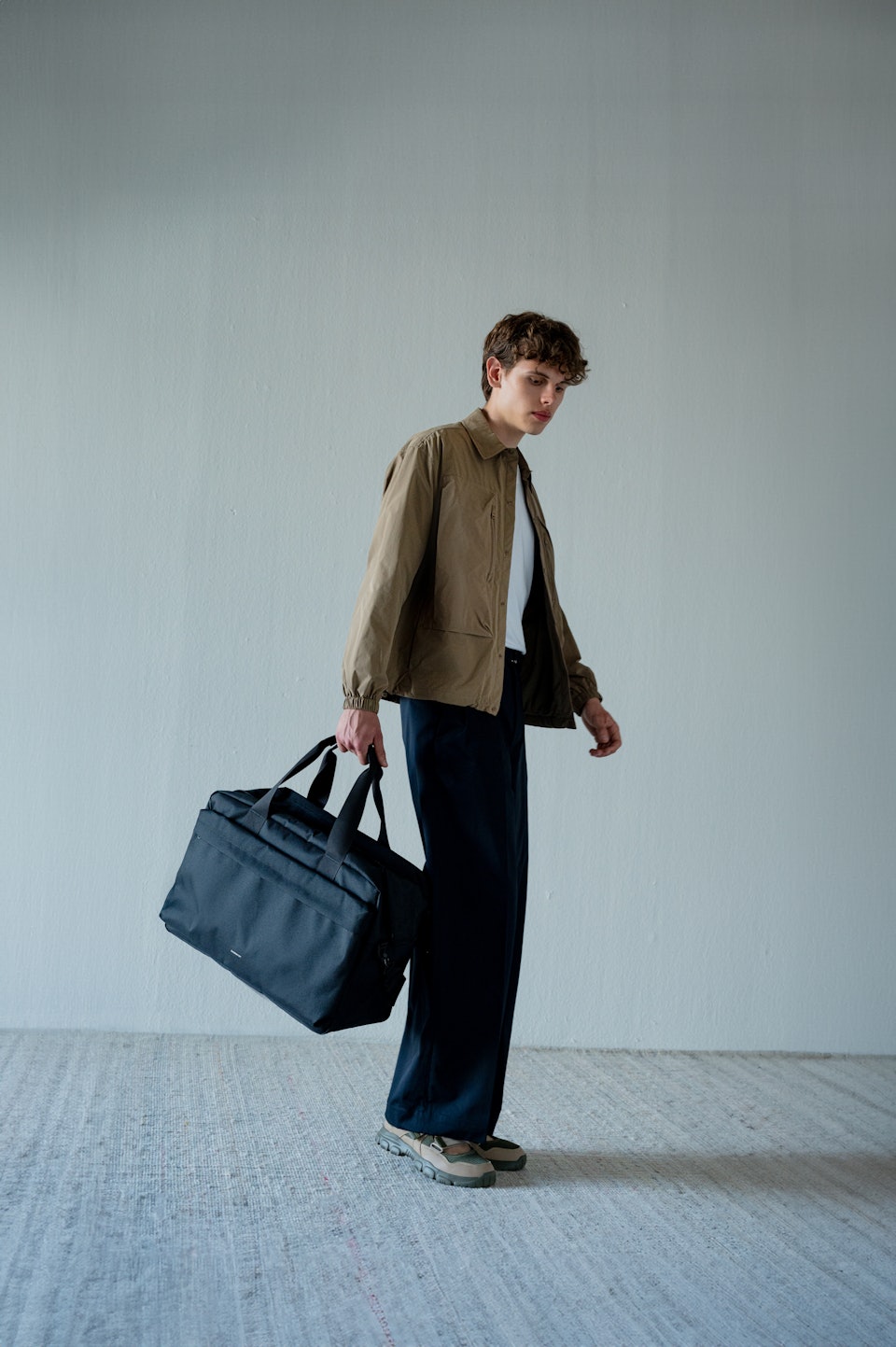 Sac de voyage 49L en matières recyclées | noir "go weekender l - black"