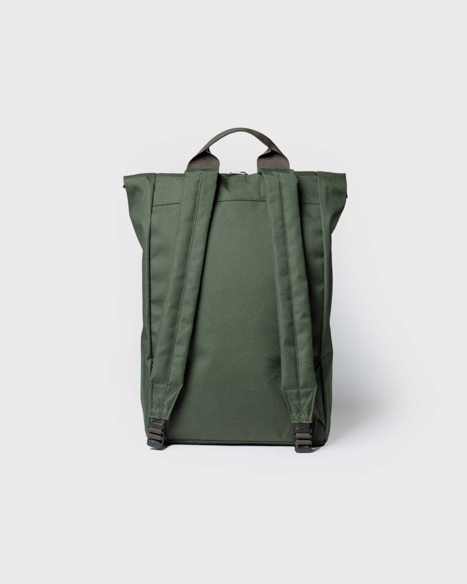 Sac à dos en matière recyclée 19L | vert "ground rolltop backpack l - dawn green with dawn green webbing"