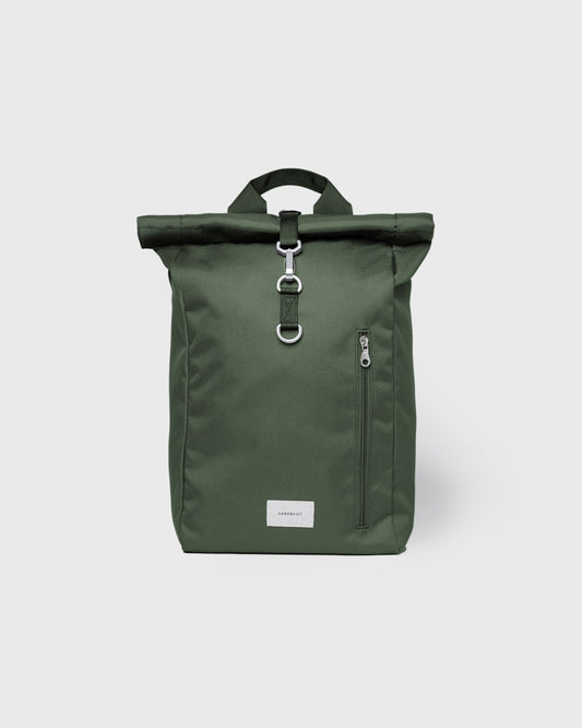 Sac à dos en matière recyclée 19L | vert "ground rolltop backpack l - dawn green with dawn green webbing"