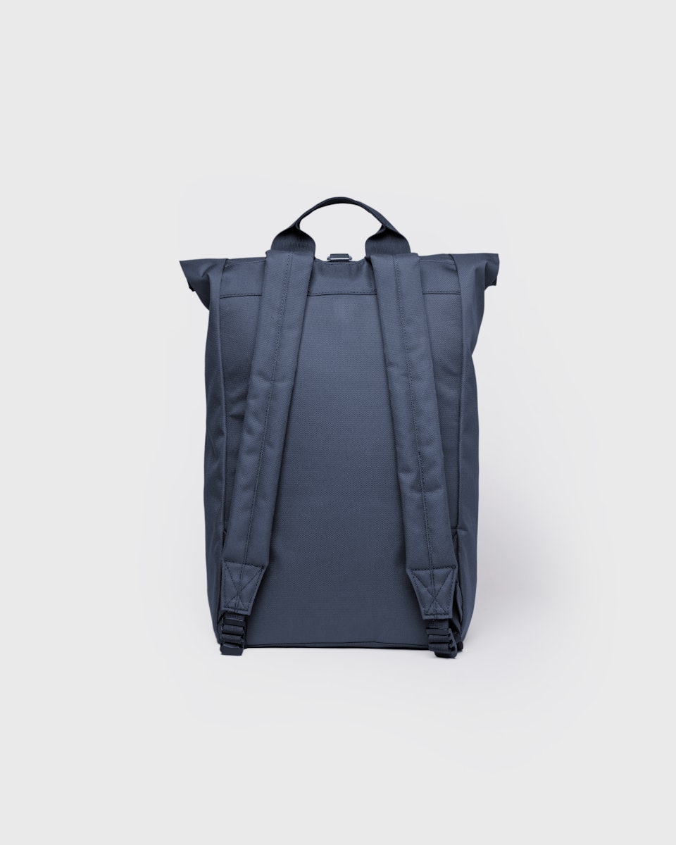 Sac à dos en matière recyclée 19L | bleu "ground rolltop backpack l - navy with navy webbing"