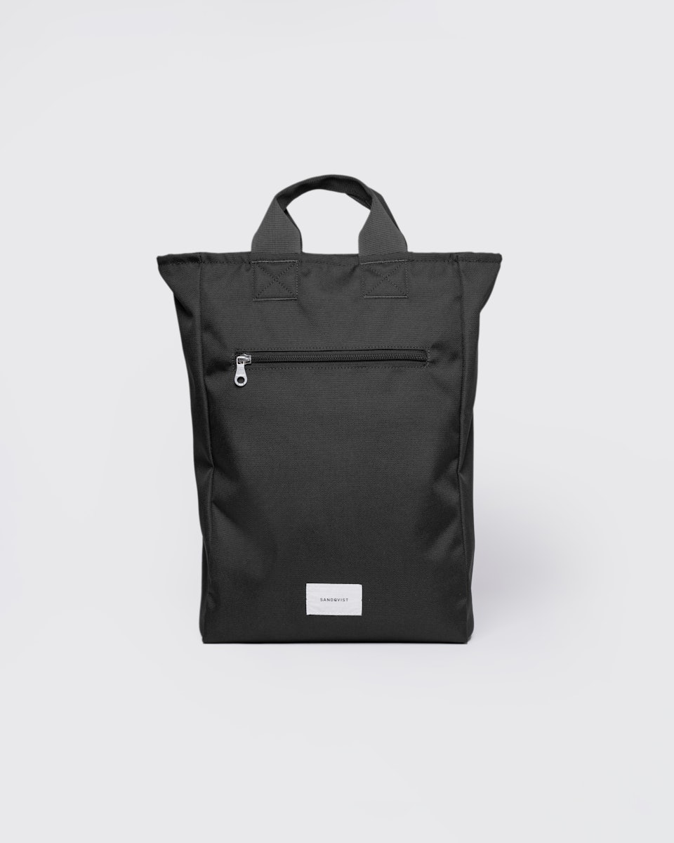 Sac à dos 15L en nylon recyclé | noir "ground 2-way bag - black"