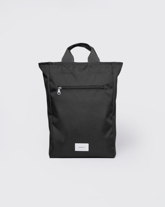 Sac à dos 15L en nylon recyclé | noir "ground 2-way bag - black"