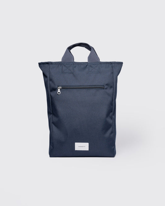 Sac à dos en matières recyclées | bleu "ground 2-way bag - navy"
