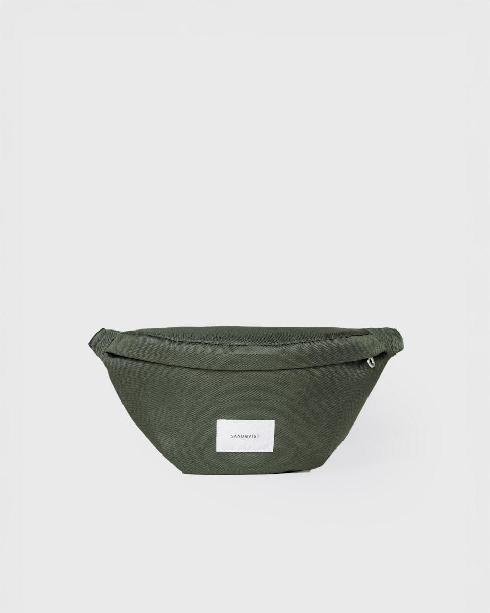 Banane 2L en matières recyclées | vert "ground crossbody bag - dawn green"