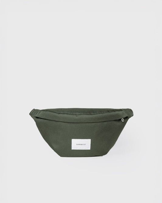 Banane 2L en matières recyclées | vert "ground crossbody bag - dawn green"