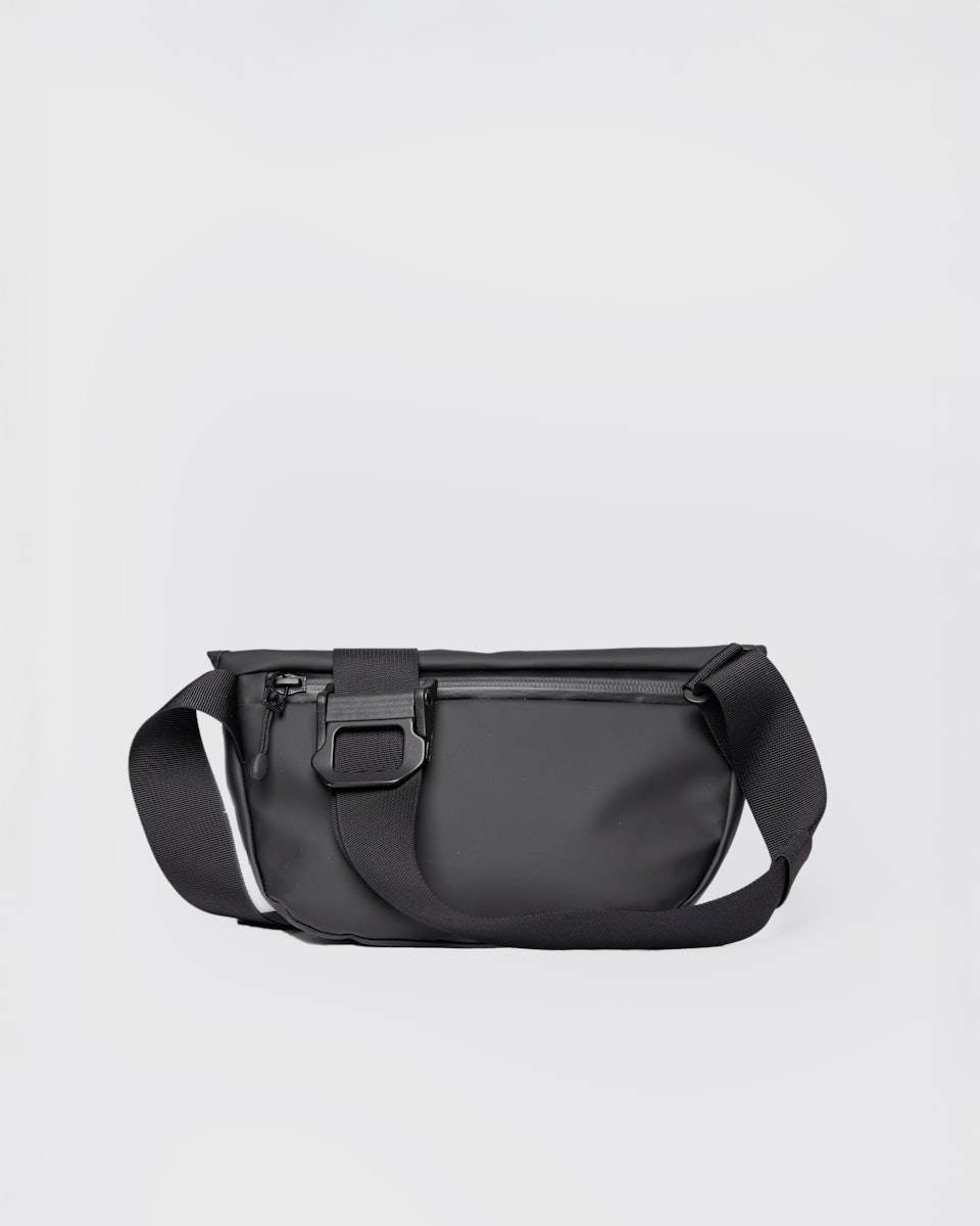 Banane en nylon recyclé | noir "stream messenger mini - black"