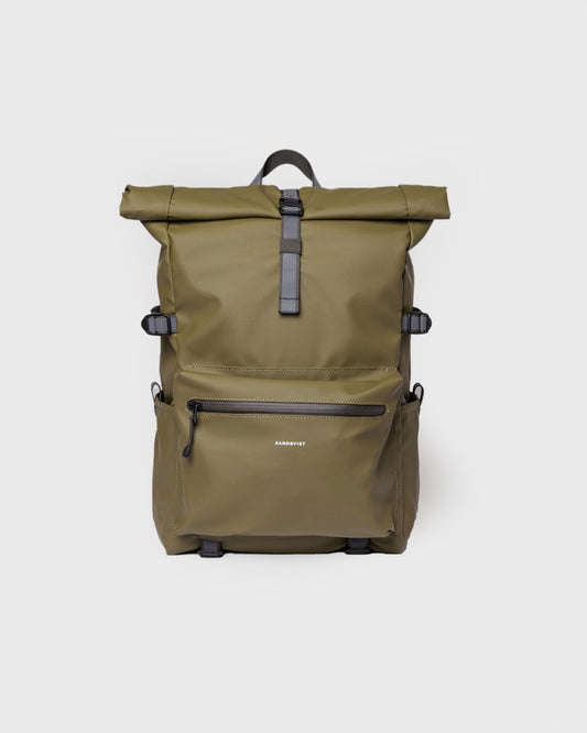 Sac à dos en nylon recyclé | vert "ruben 2.0 - moss green"