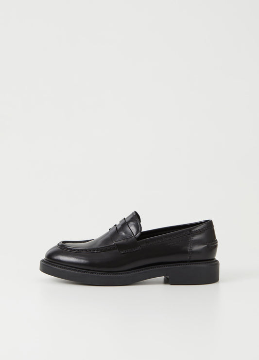 Moccassins en cuir certifié | noir "alex w - black""