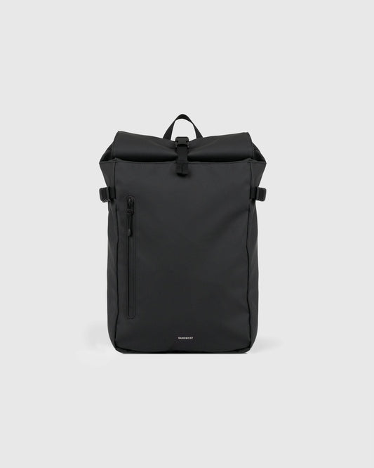 Sac à dos 20L en matière recyclée | noir "stream slim rolltop m - black"