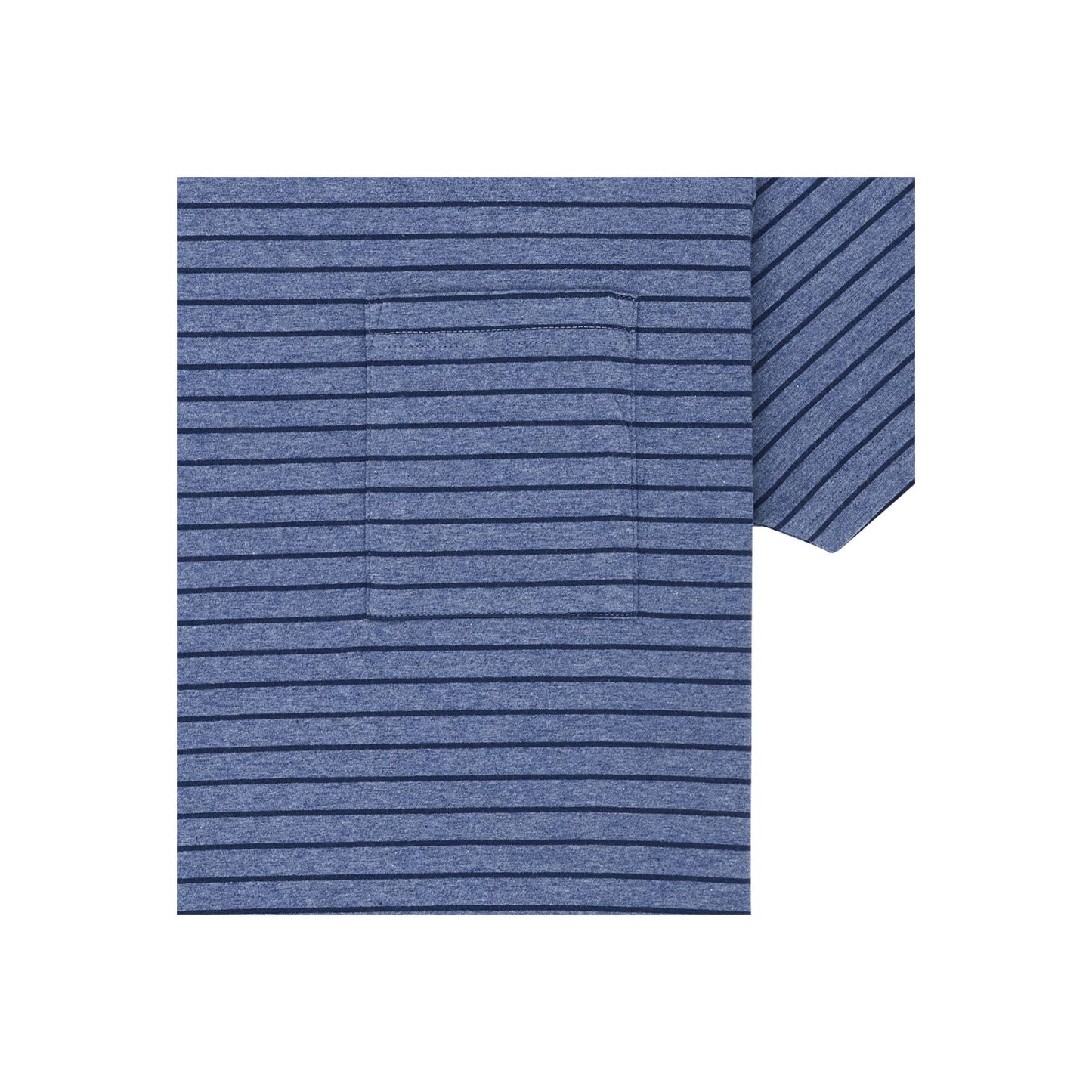 T-shirt rayé en coton bio | bleu "blue saioa tee"