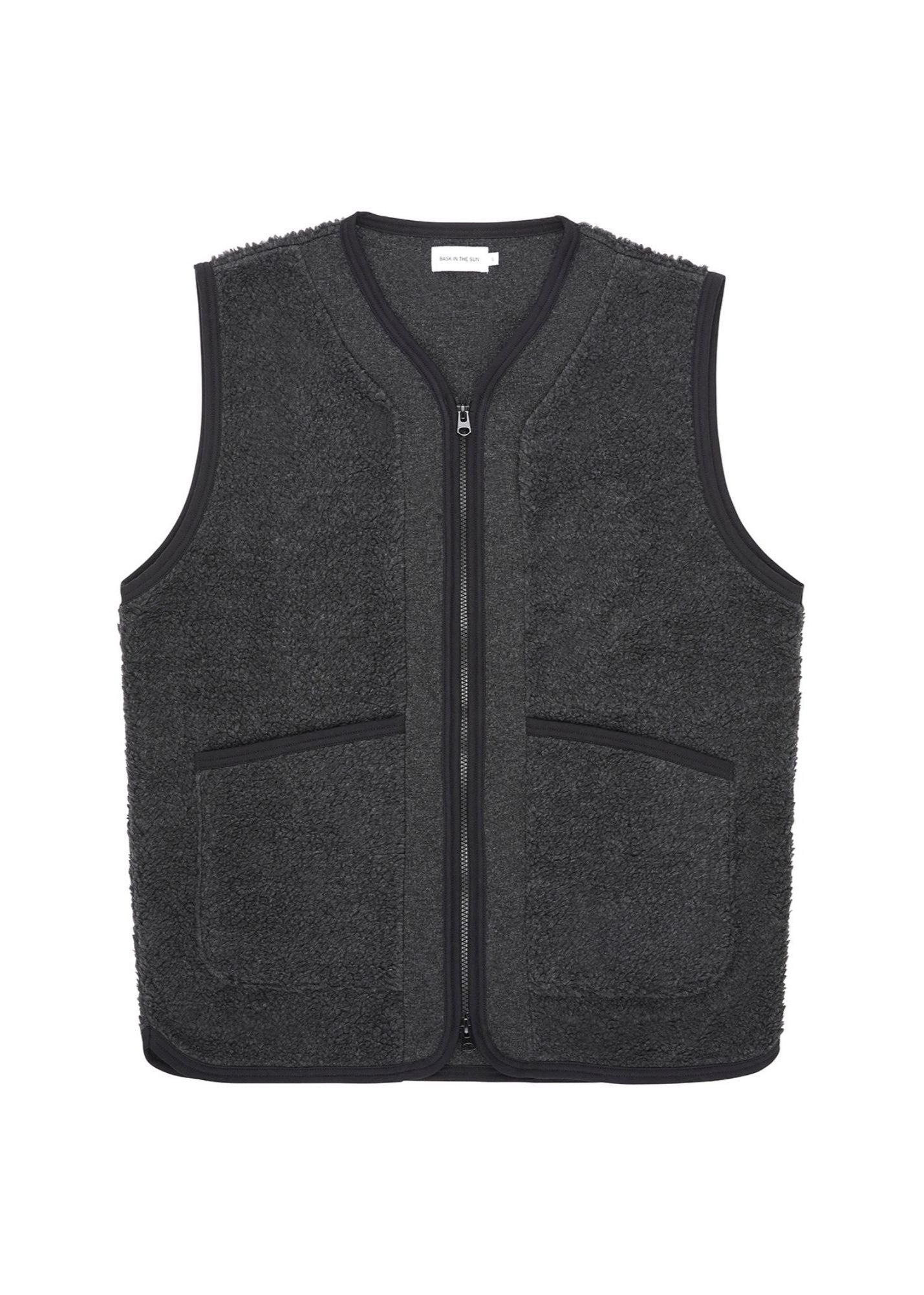 Veste polaire sans manches en matière recyclée | gris "graphite goxo waistcoat"