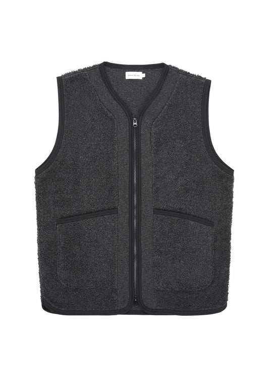 Veste polaire sans manches en matière recyclée | gris "graphite goxo waistcoat"