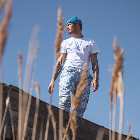 T-shirt blanc motif brodé - daffy