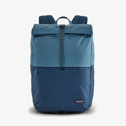 Sac à dos bleu 30L en polyester recyclé - Arbor roll-top