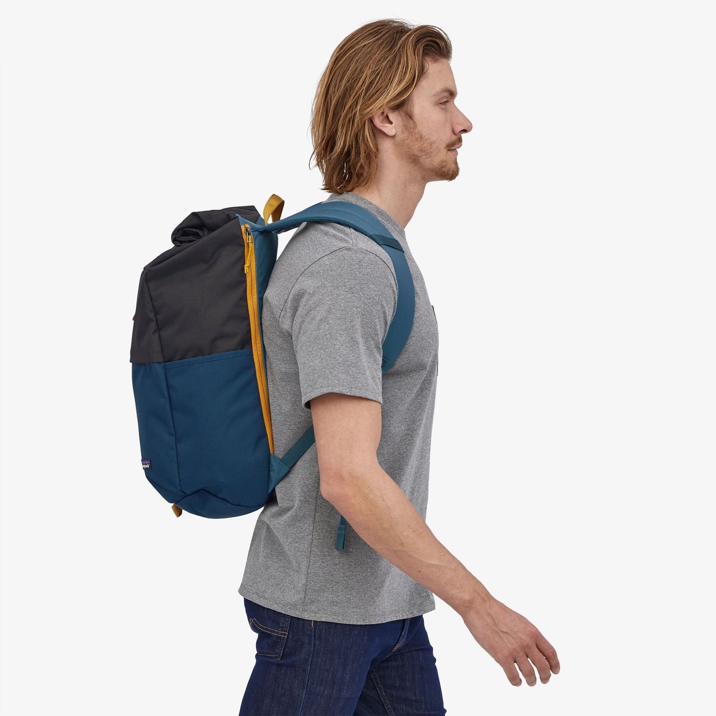 Sac à dos bicolore 30L en matières recyclées - Arbor roll-top