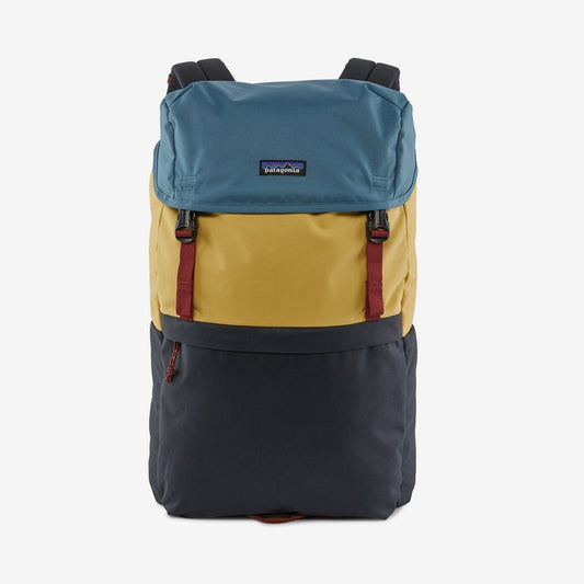 Sac à dos 28L noir, jaune et bleu en matières recyclées - arbor lid pack pitch blue