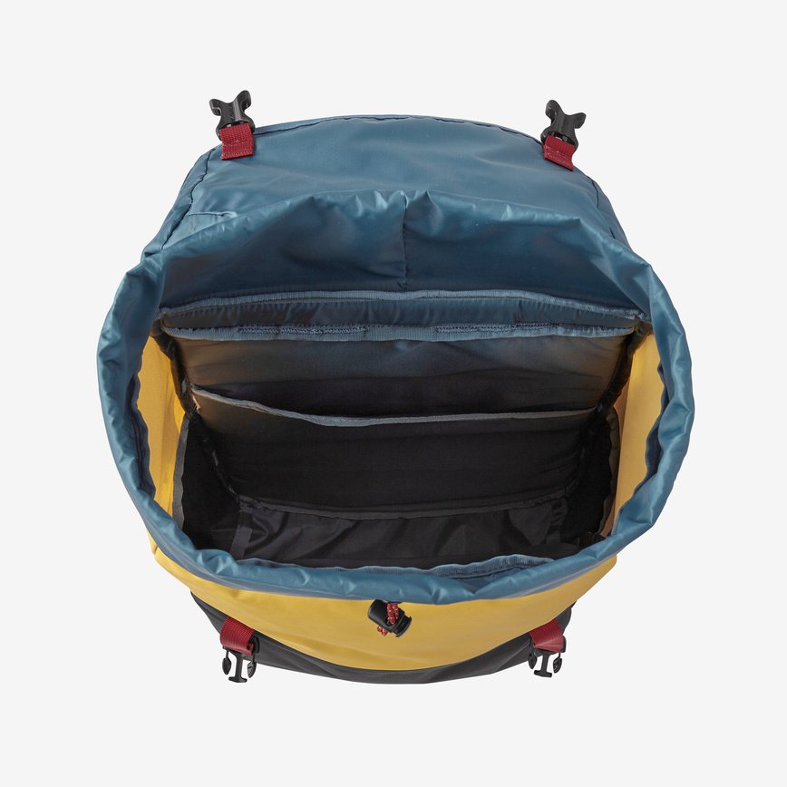 Sac à dos 28L noir, jaune et bleu en matières recyclées - arbor lid pack pitch blue