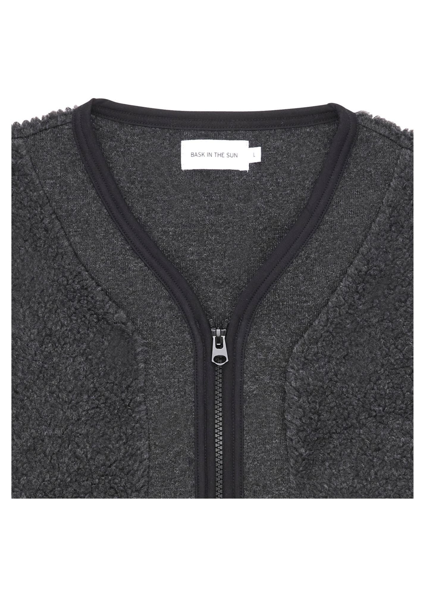 Veste polaire sans manches en matière recyclée | gris "graphite goxo waistcoat"