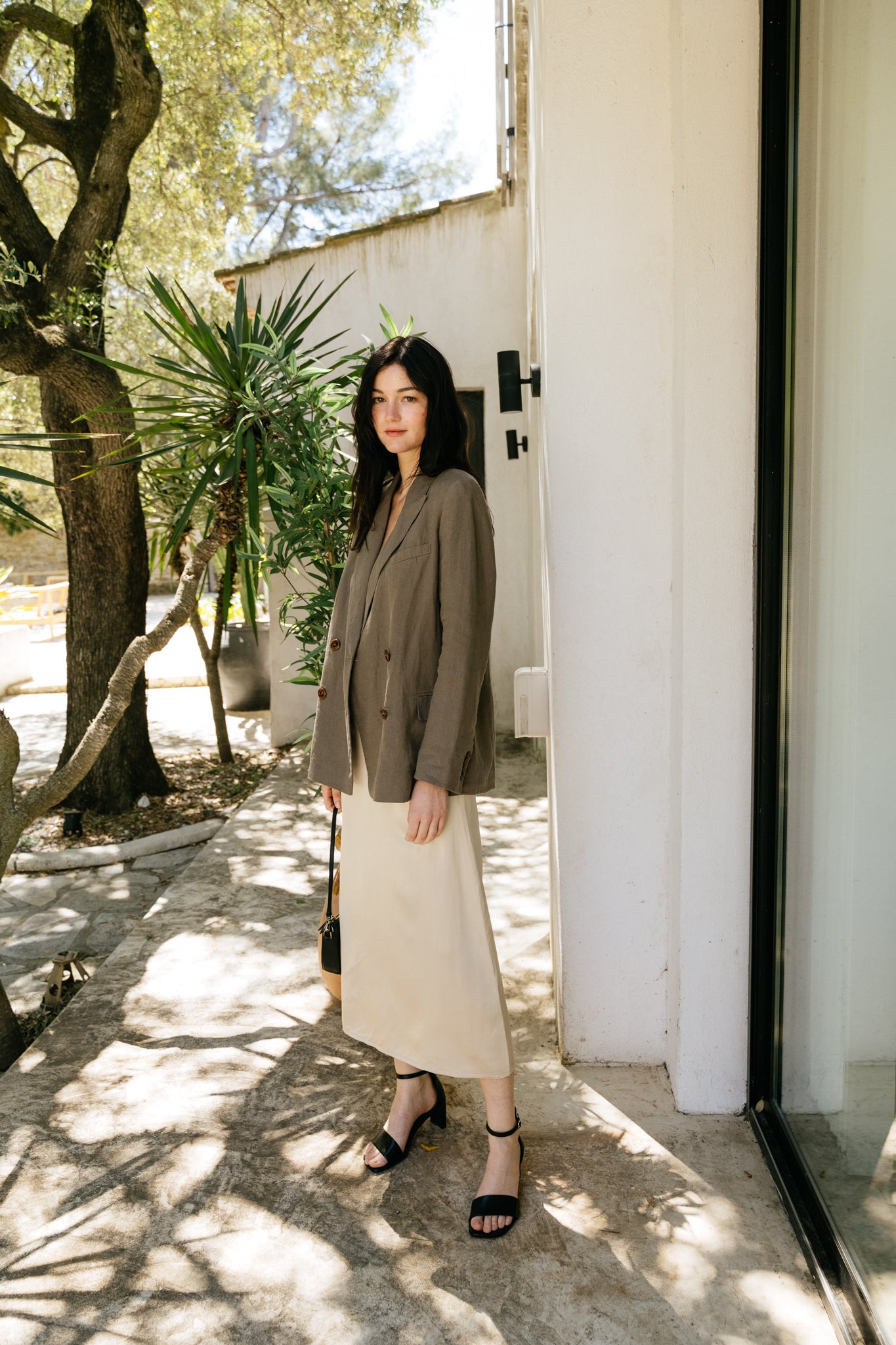 Blazer en lin | vert "diana bungee cord"