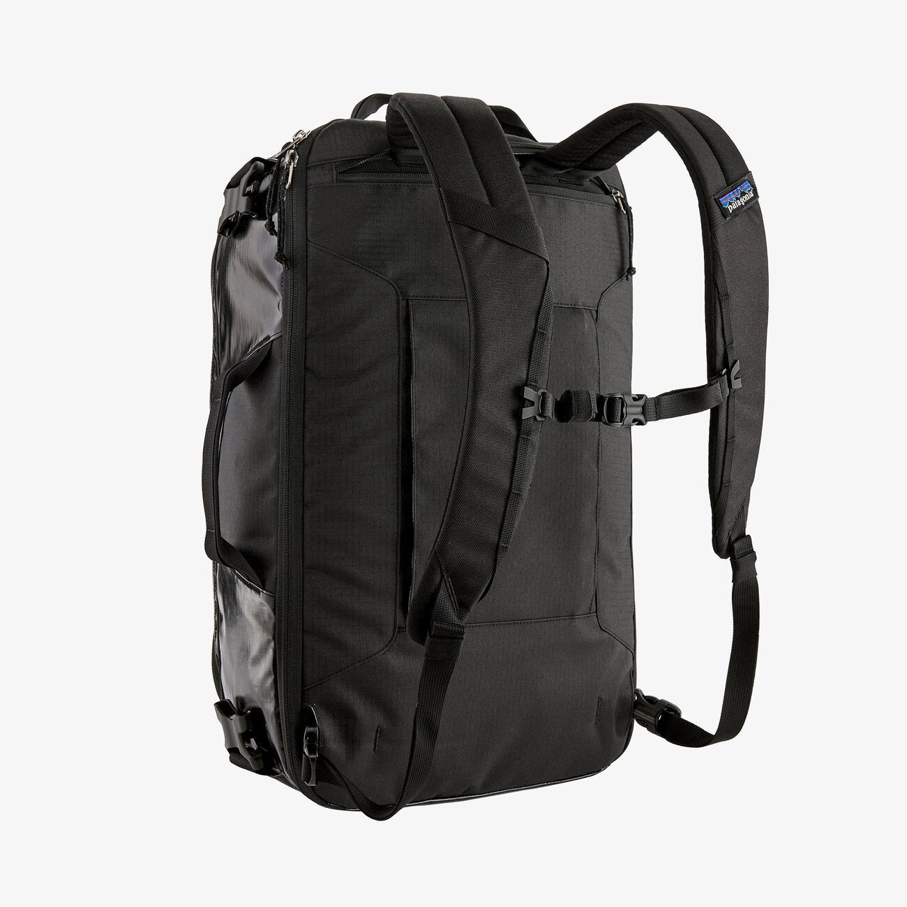 Sac à dos noir en polyester et nylon recyclé - black hole
