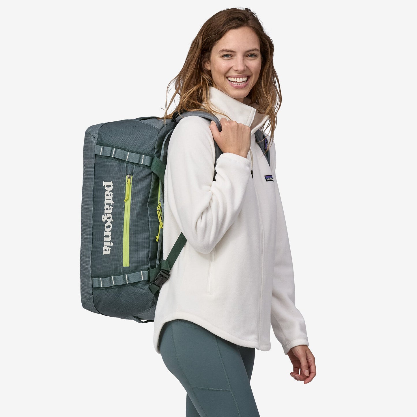 Sac de voyage 40L en polyester recyclé | vert "black hole duffel 40l nouveau green"