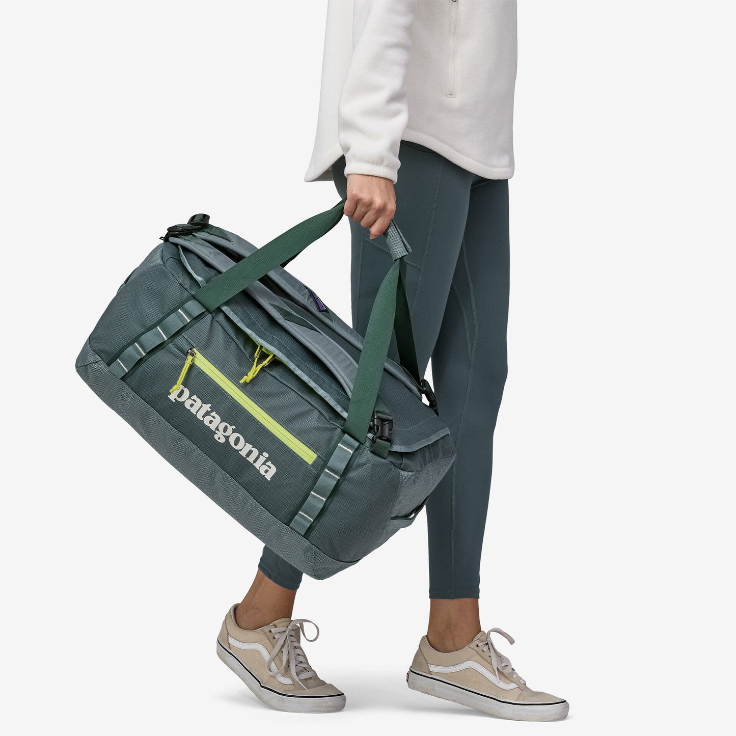 Sac de voyage 40L en polyester recyclé | vert "black hole duffel 40l nouveau green"