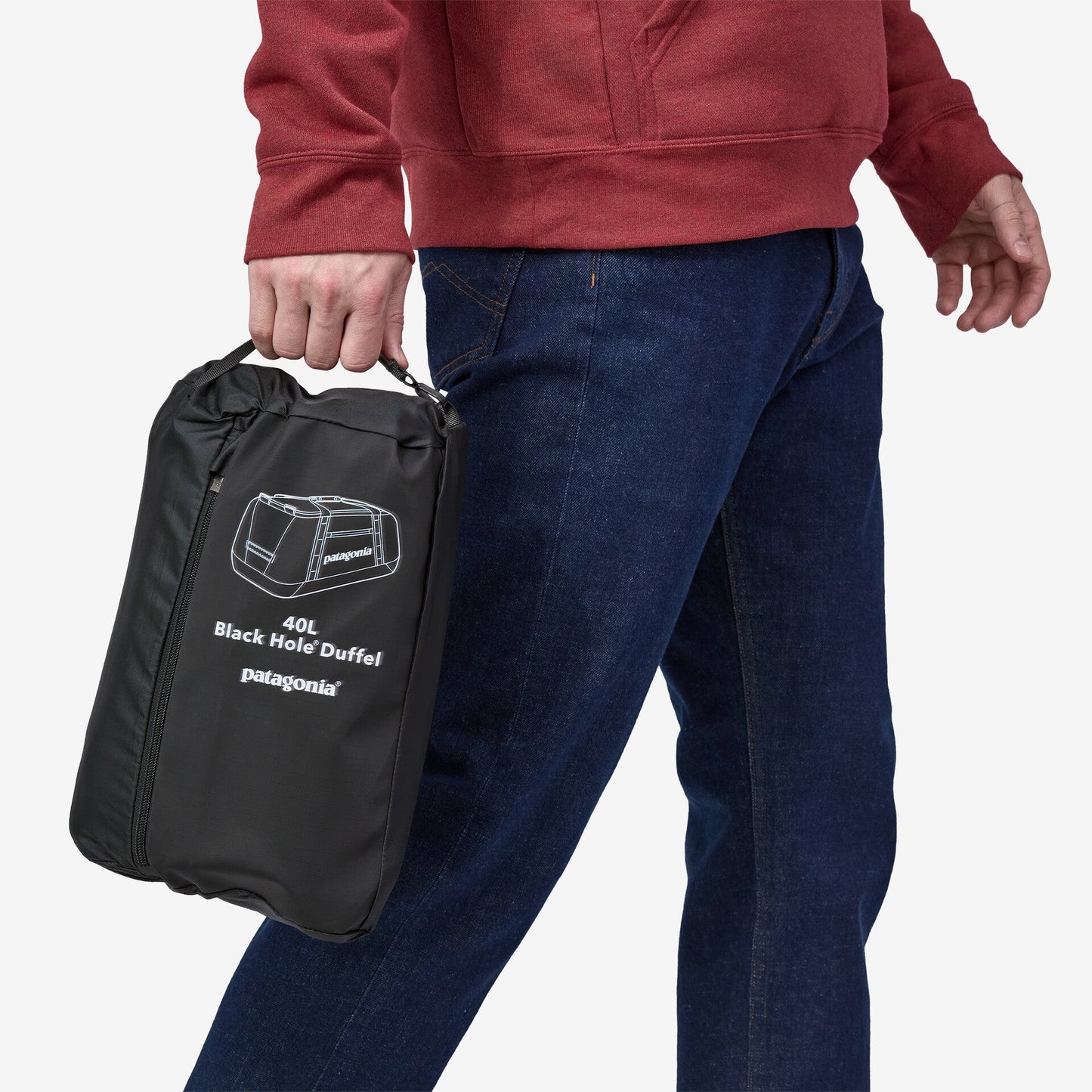 Sac de voyage 55L en polyester recyclé | beige "black hole duffel 55l seabird grey"