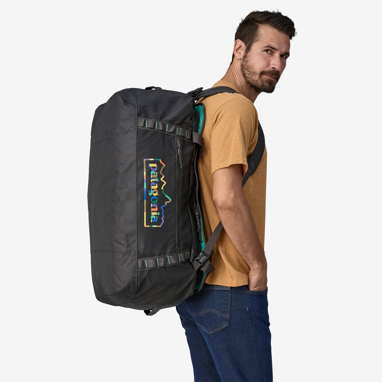 Sac de voyage 70l | noir "black hole duffel - unity fitz: ink black"