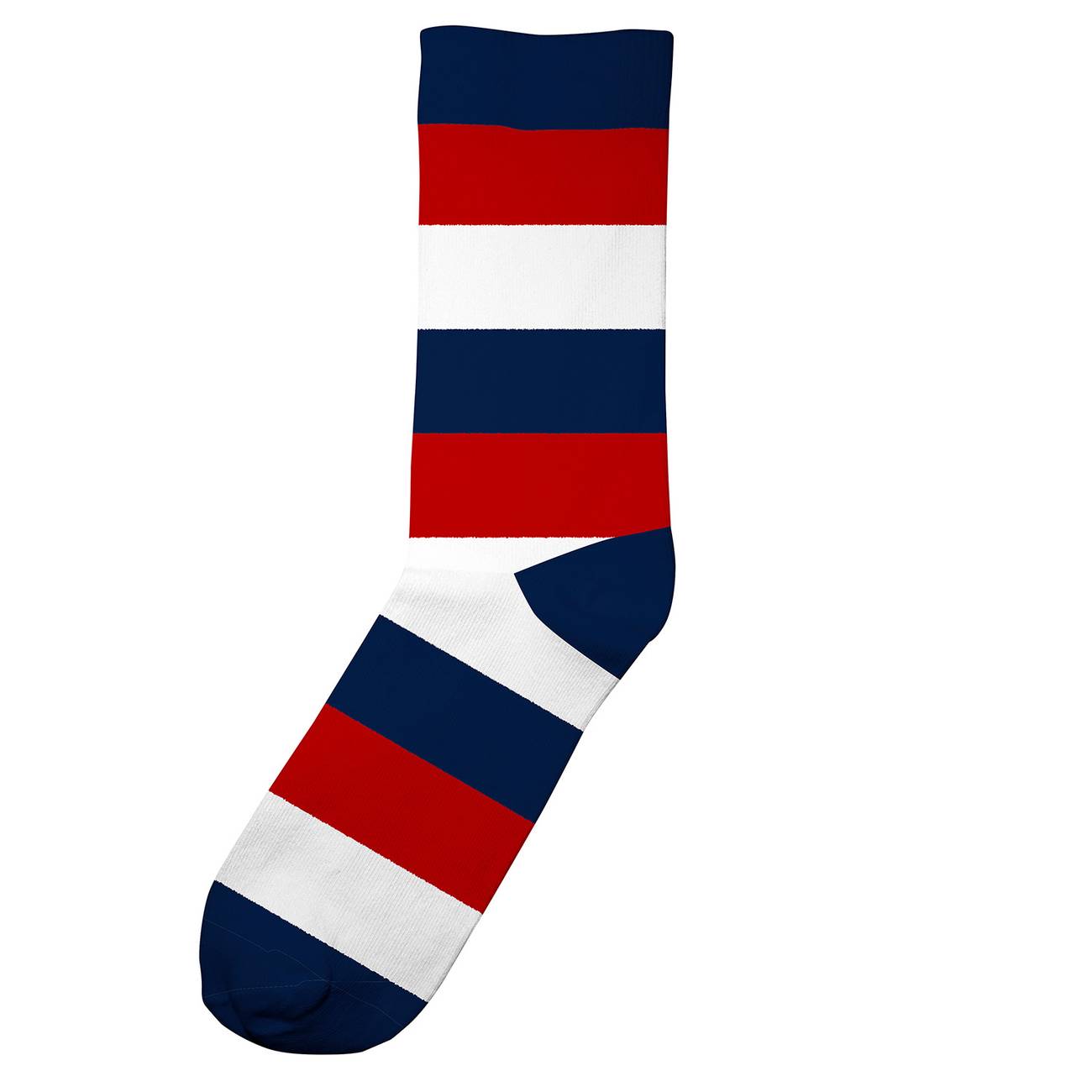 Chaussettes hautes rayées en coton bio