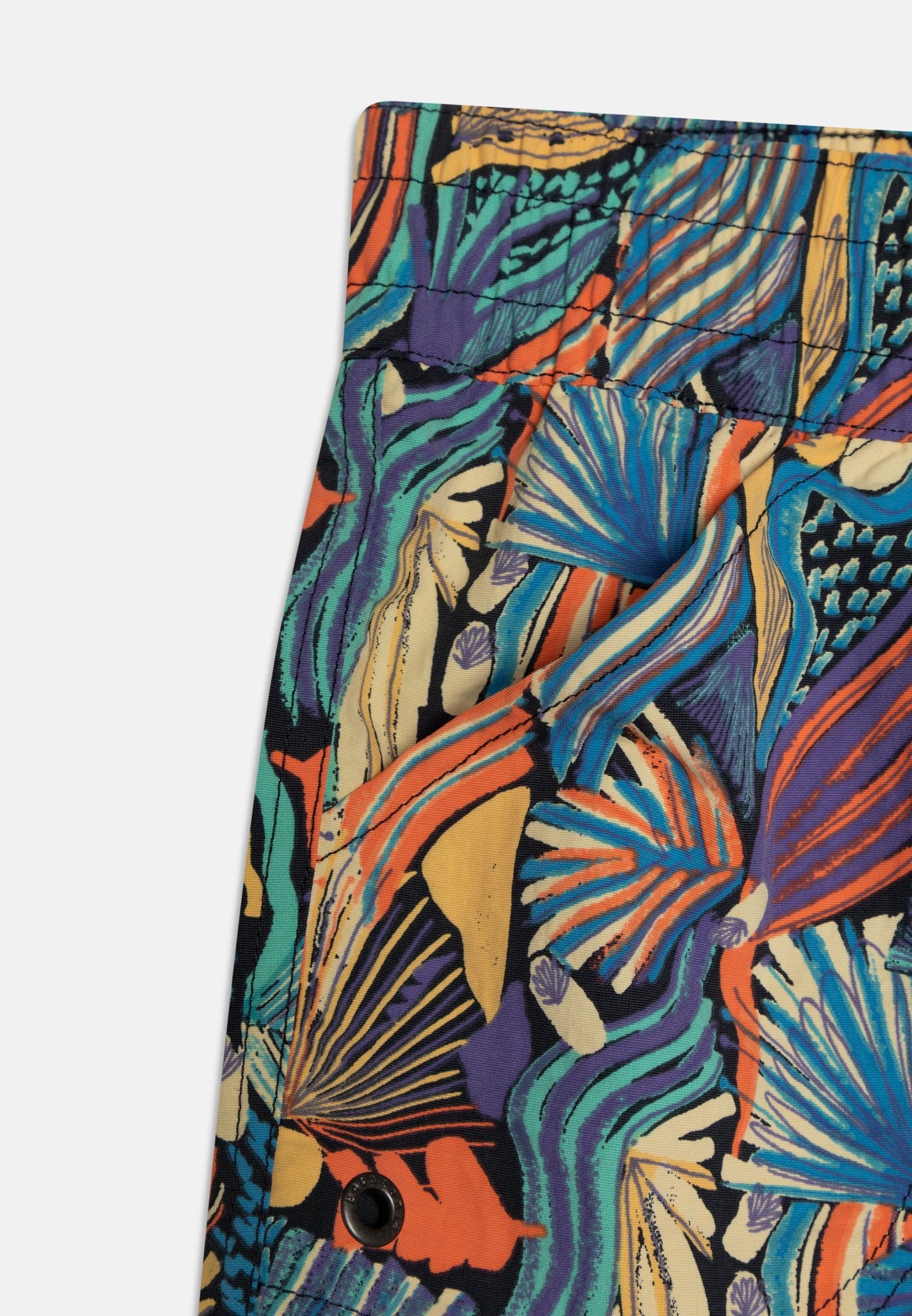 Short de bain multicolore en recyclé - costa rica baggies shorts unlined joyp