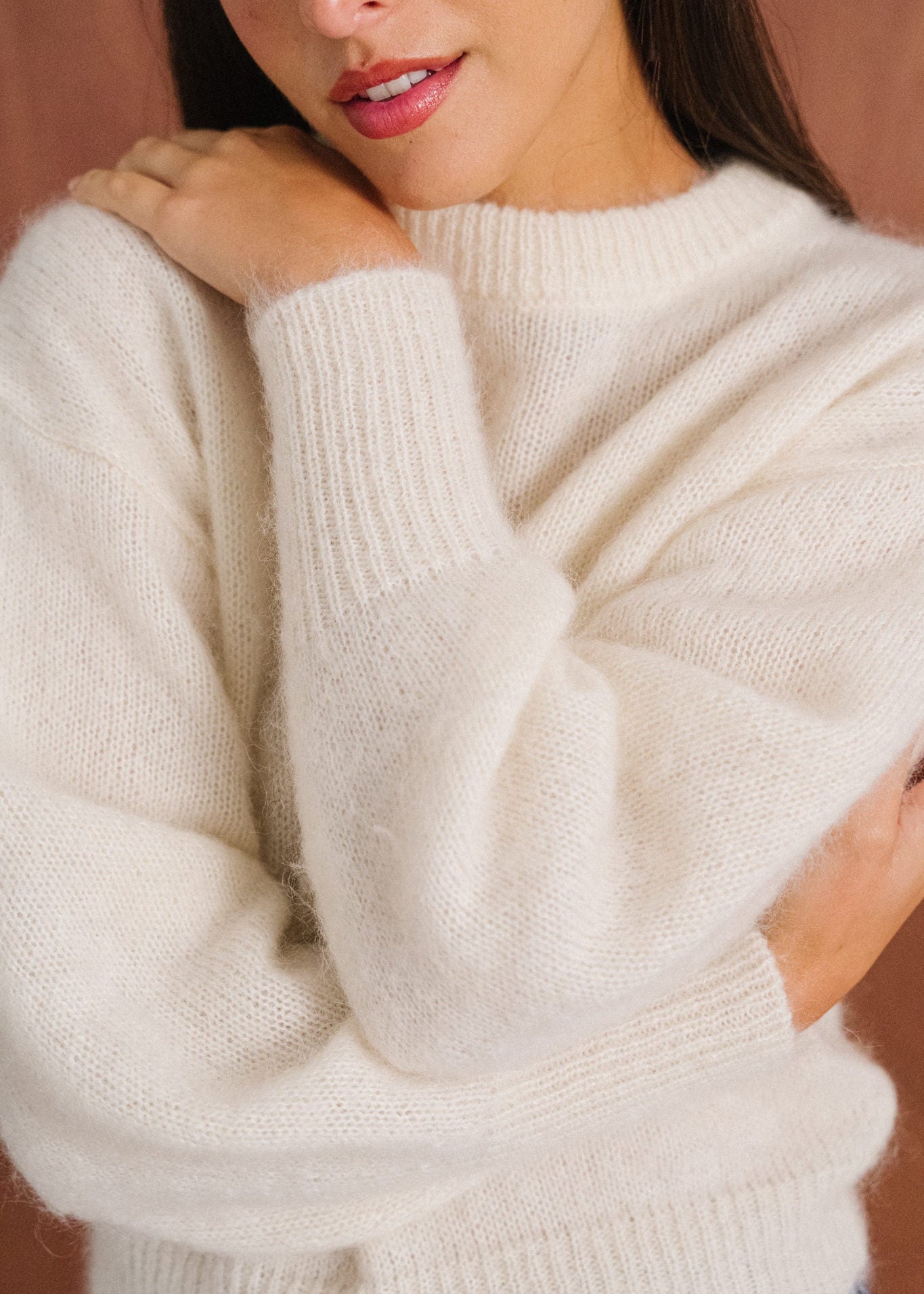 Pull en mohair certifié |  écru "Séréna"