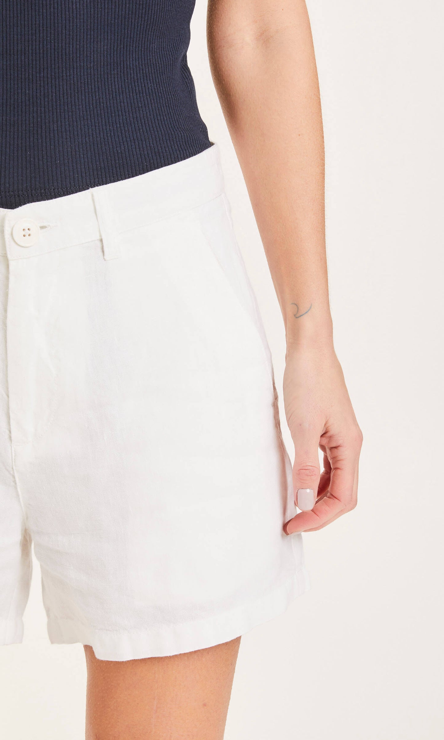 Short blanc en lin bio - Senna