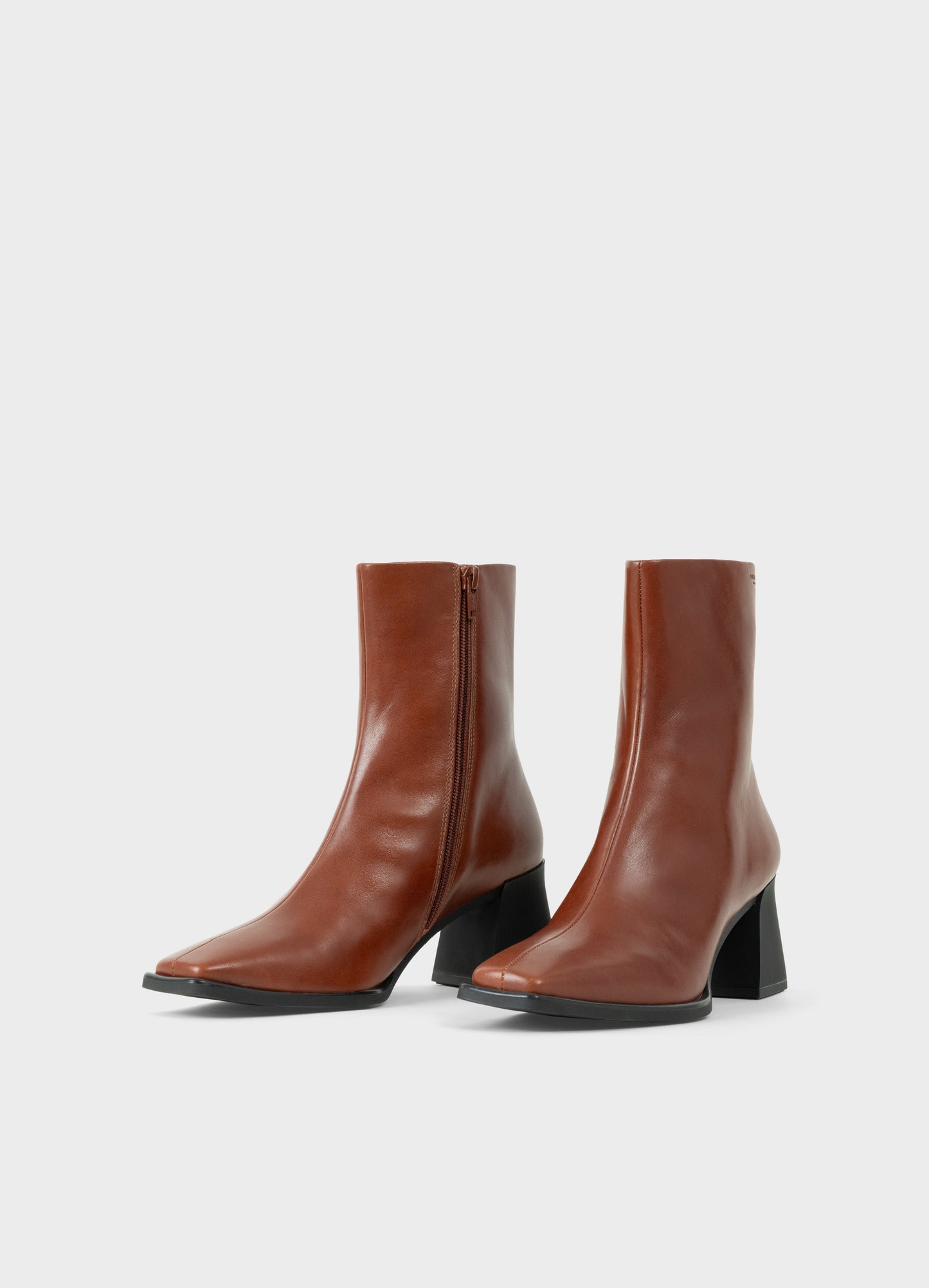Bottines en cuir certifié | marron "hedda - cinnamon"