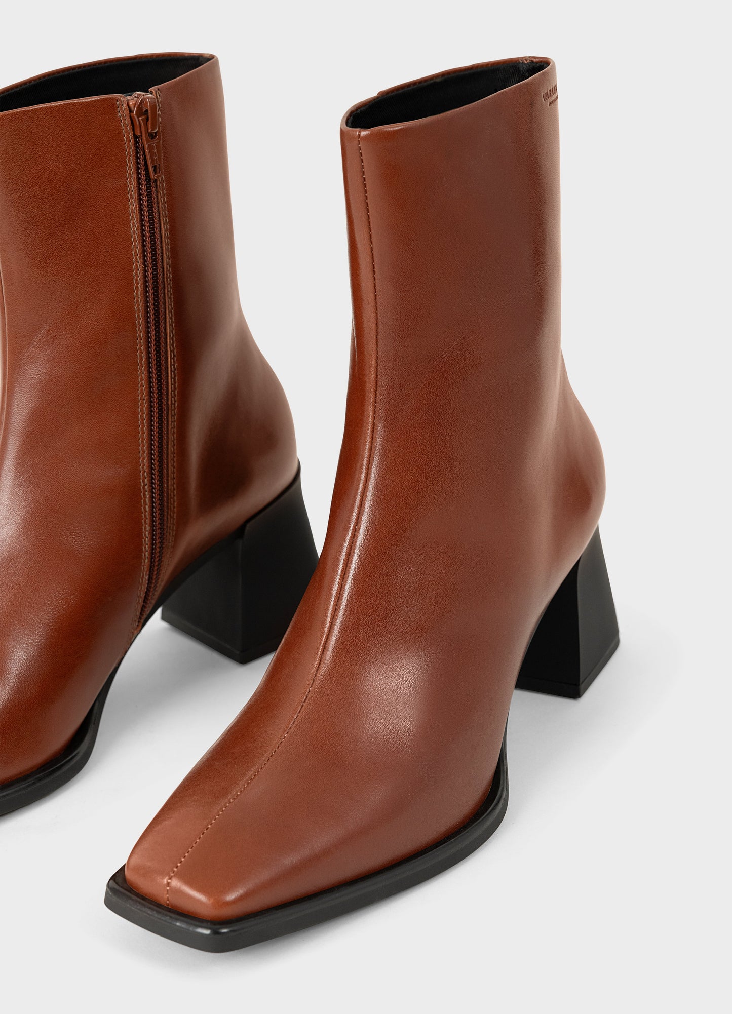 Bottines en cuir certifié | marron "hedda - cinnamon"