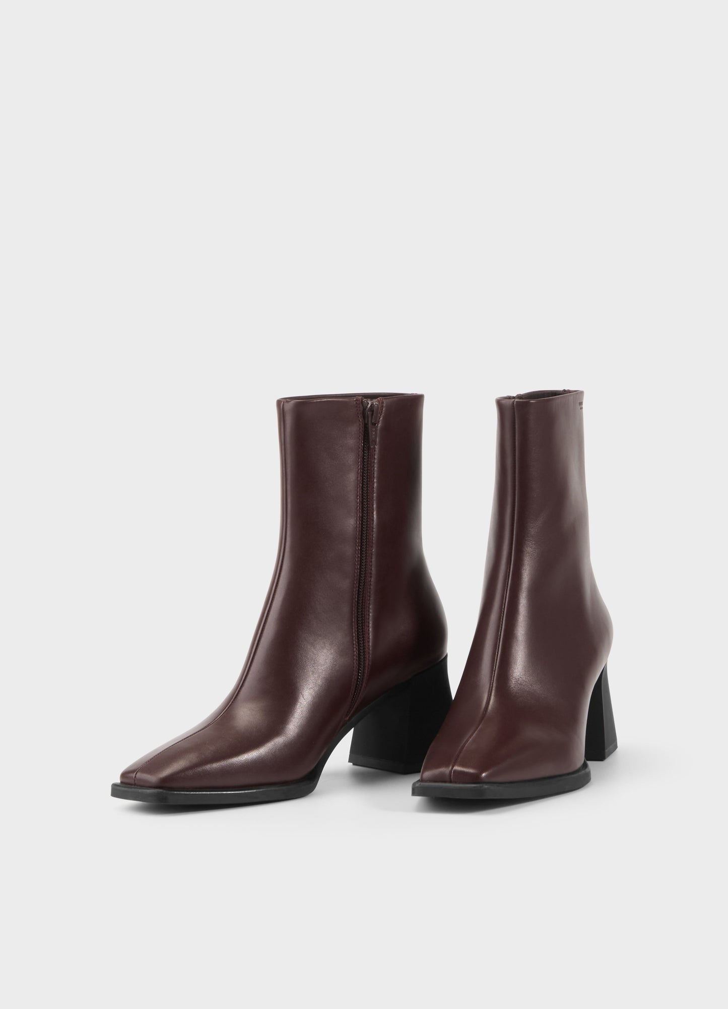 Bottines en cuir certifié | marron "hedda - chocolate"