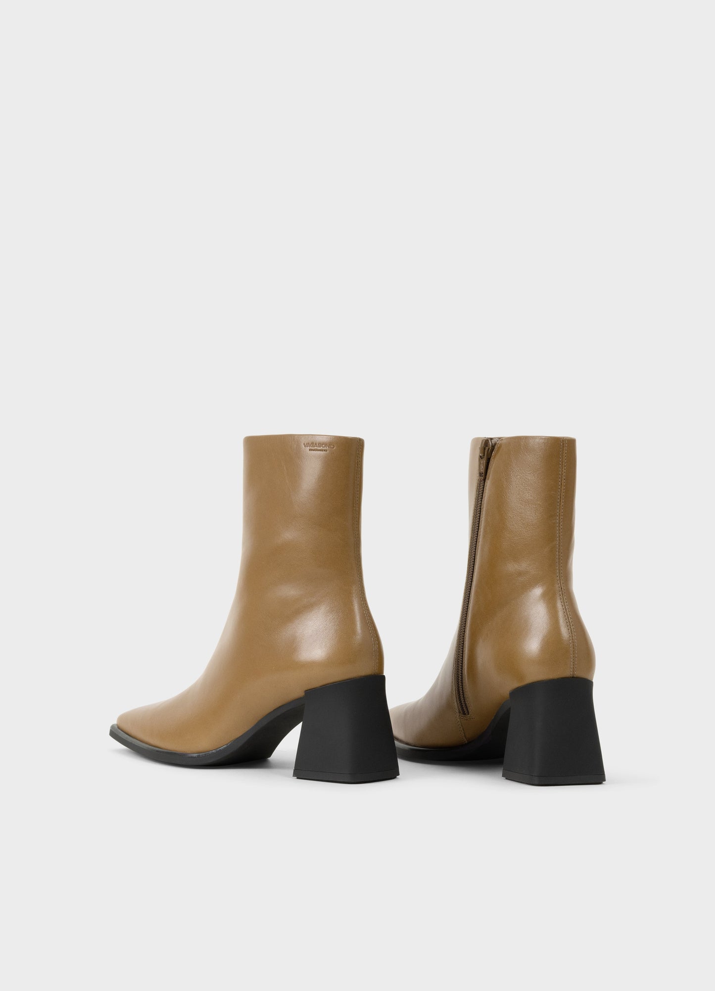 Bottines à talon en cuir certifié |  "hedda - sepia"