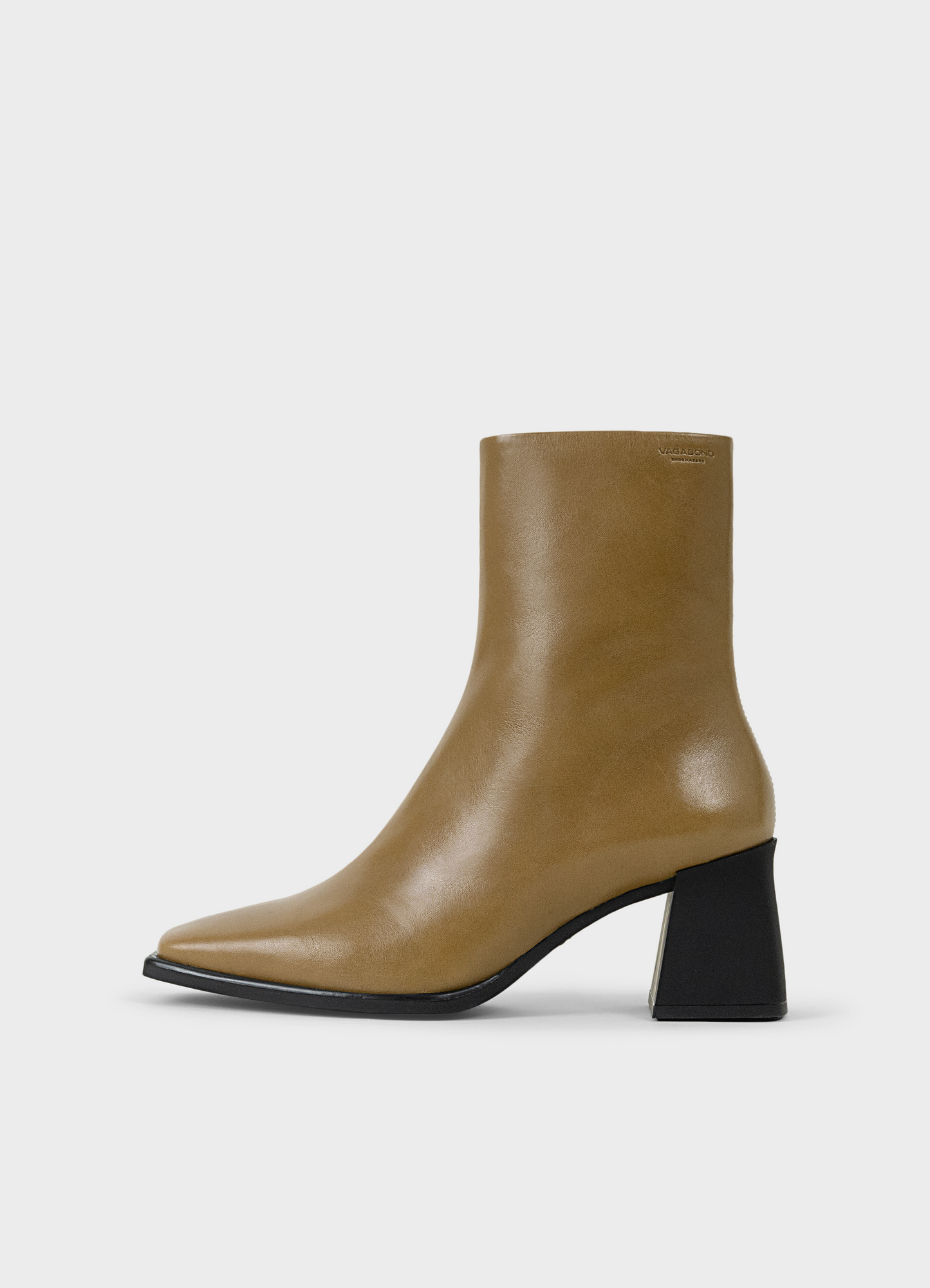 Bottines à talon en cuir certifié |  "hedda - sepia"
