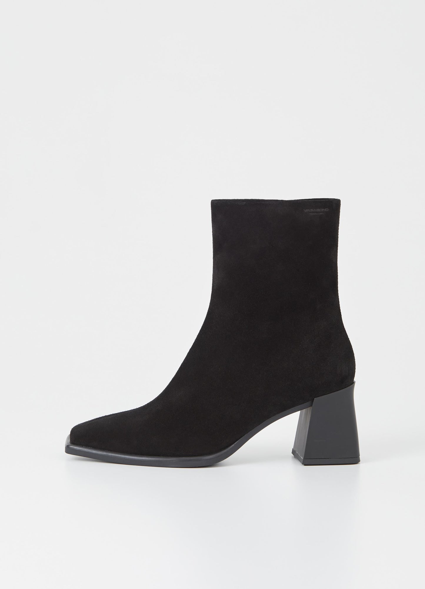 Bottines à talons en cuir certifié | Noir "hedda black"