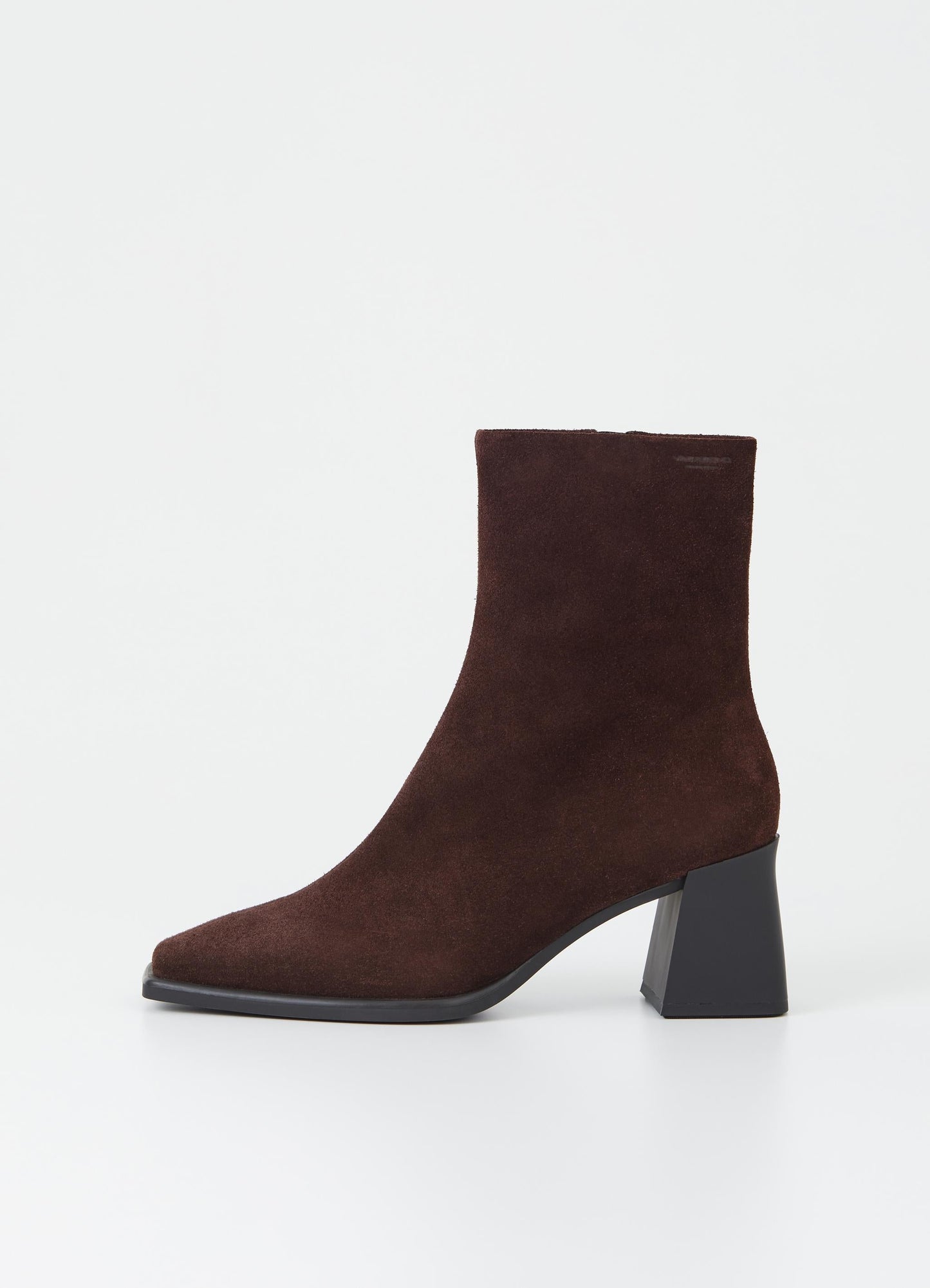 Bottines à talons en cuir certifié | Marron "hedda espresso"