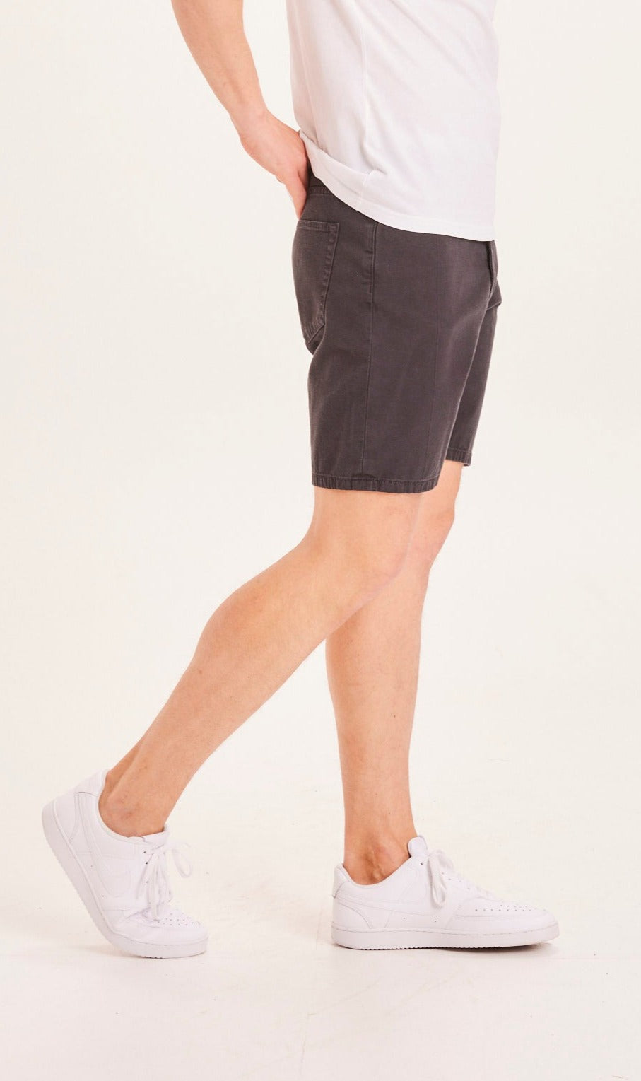 Short noir en coton bio - black jet