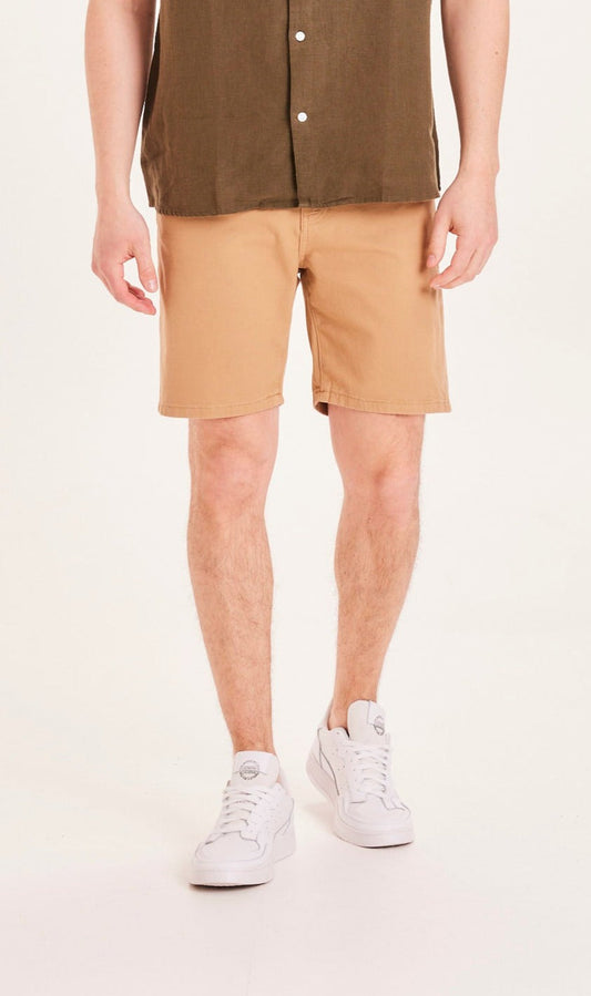 Short camel en coton bio - kelp