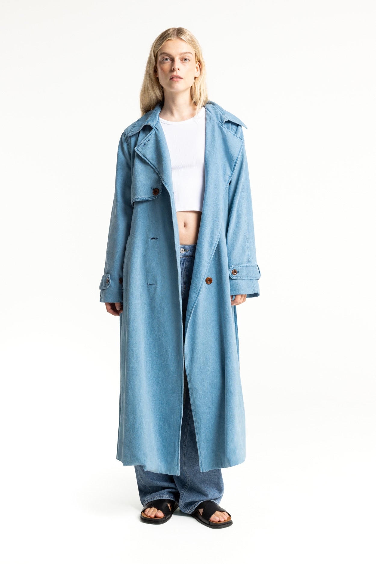 Trench en coton biologique | "victoria - quennell light"