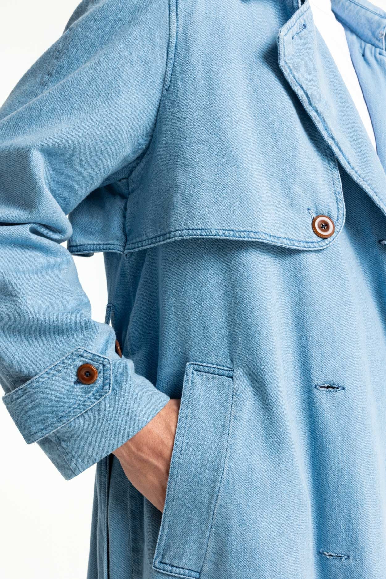 Trench en coton biologique | "victoria - quennell light"